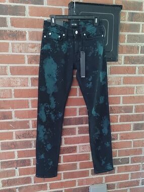 Blk Dnm HARD TO FIND Pelham Splash Jeans 5 Size 28x32 (1135)